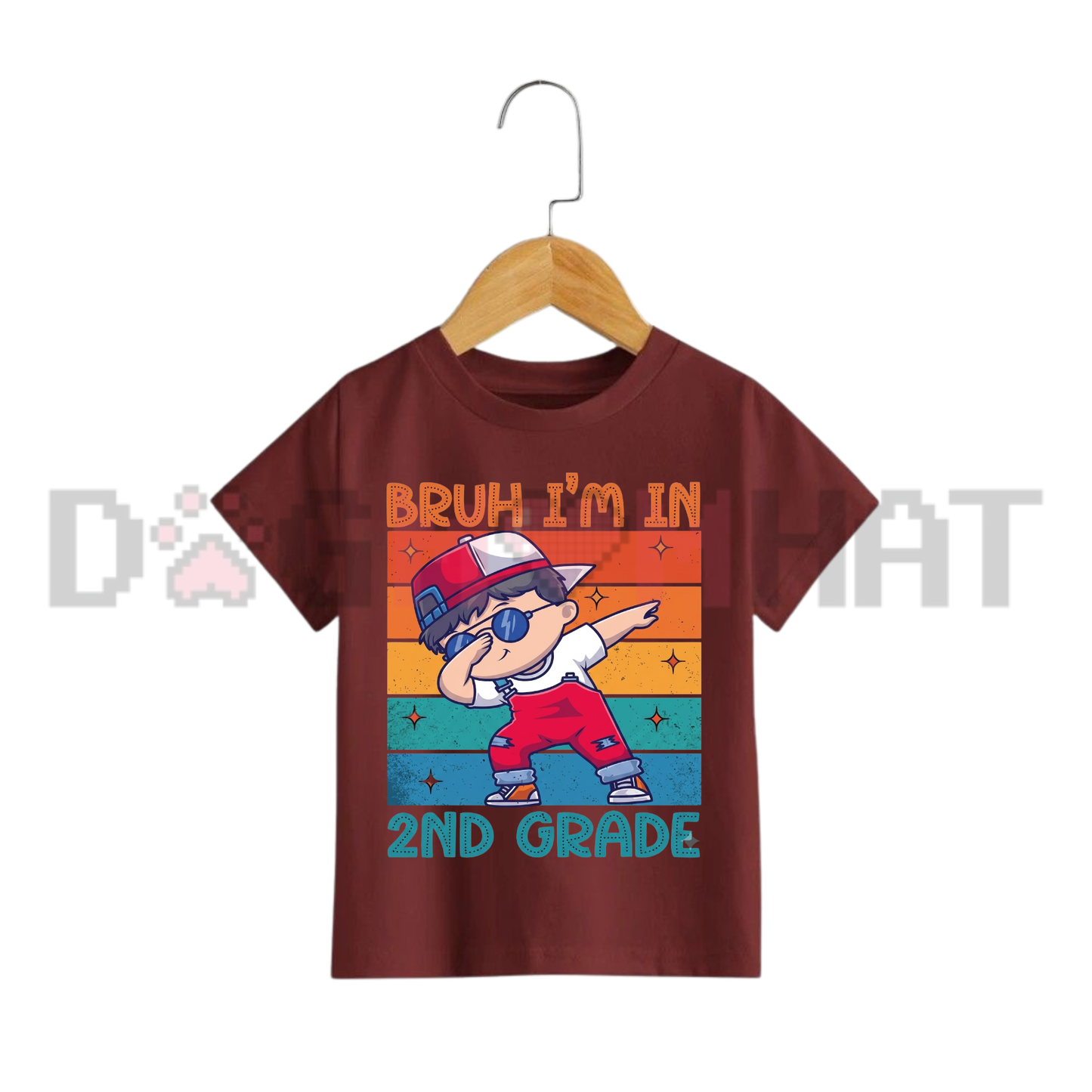 Bro I'm In Second Grade Now Kids Graphic Tee - Funny Back To School Short Sleeve Cotton Boys T-Shirt