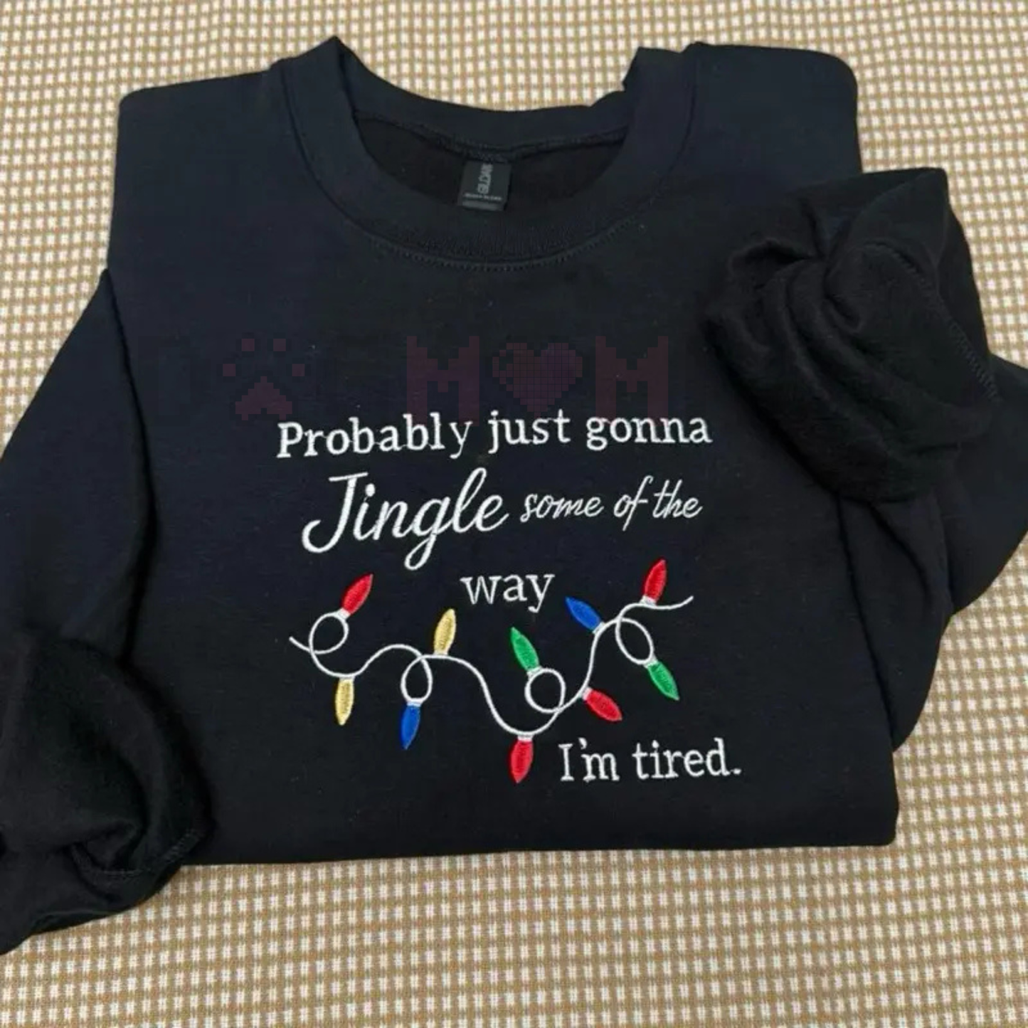 Funny Christmas Embroidered Sweatshirt