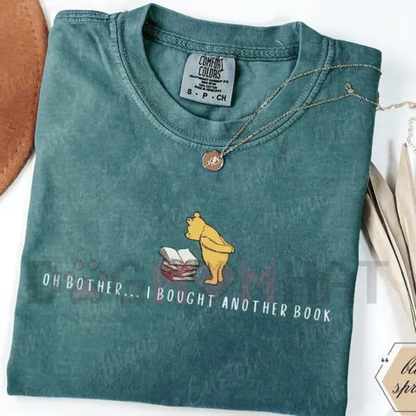 Comfort Colors Funny Book Bear T-Shirt - Cute Reading Gift for Her