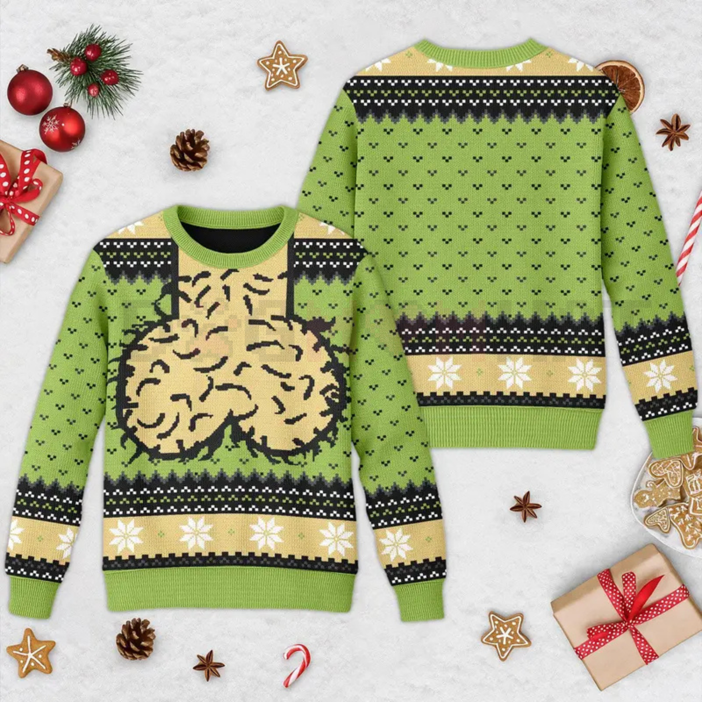 "Meme Balls" Ugly Christmas Holiday Sweater
