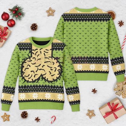 "Meme Balls" Ugly Christmas Holiday Sweater