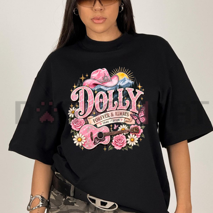 "Queen of Country" Dolly Parton Memorial Graphic T-Shirt - 1946–2026 Vintage Tribute Tee