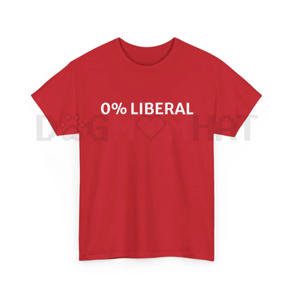 "0 Percent Lib" T-shirt – Funny Graphic Tee, Halloween Humor & Political Statement Gift Idea, Unisex Conservative Top