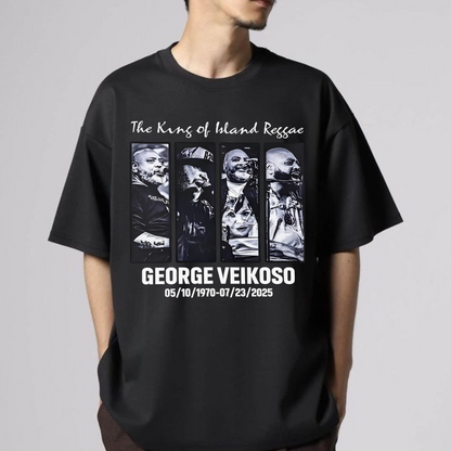 George Veikoso Fiji Memorial 1970–2025 "King of Island Reggae" T-Shirt