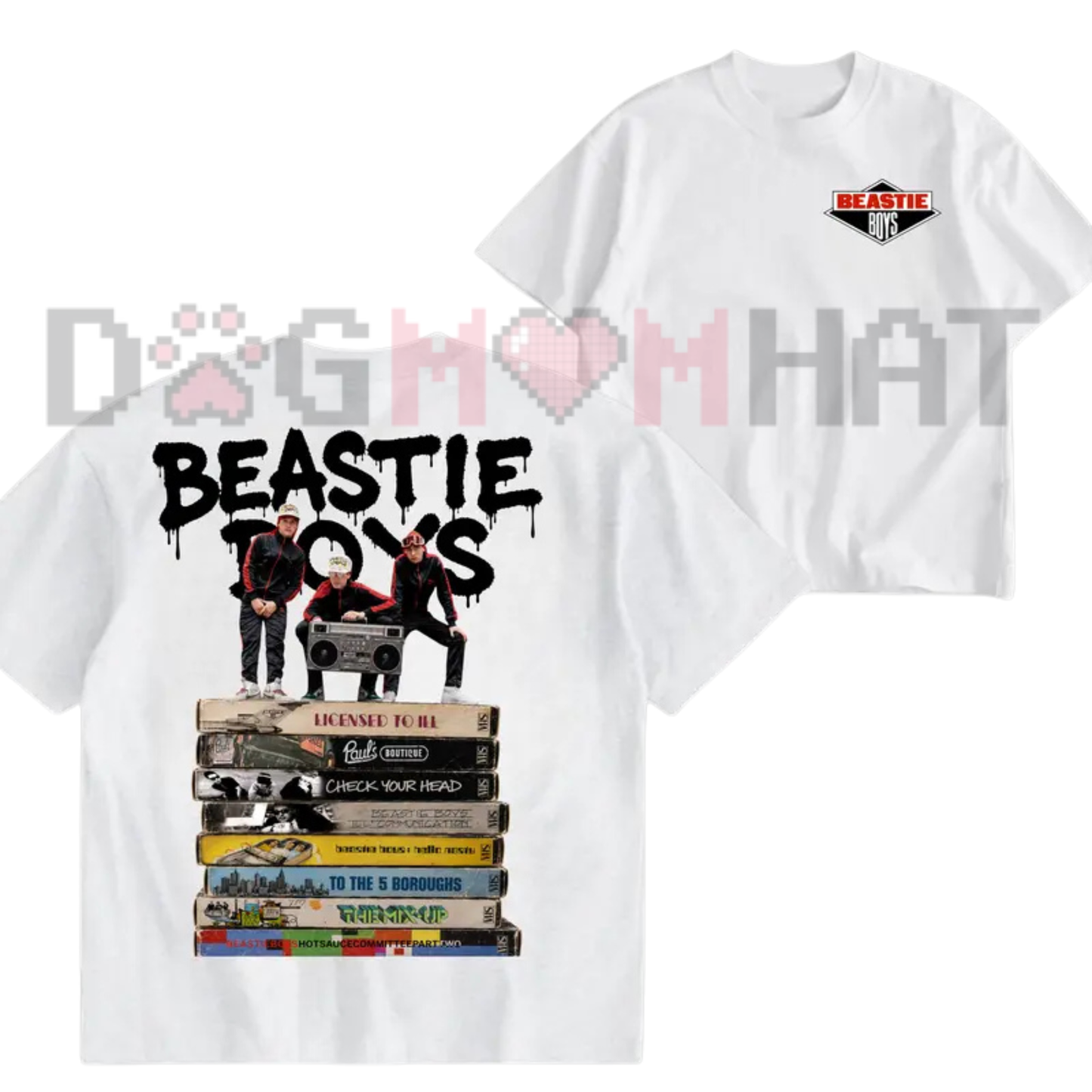Vintage 90s Rap Royalty Graphic Tee - Beastie Boys Retro Hip Hop Band Album USA-Made Unisex T-Shirt