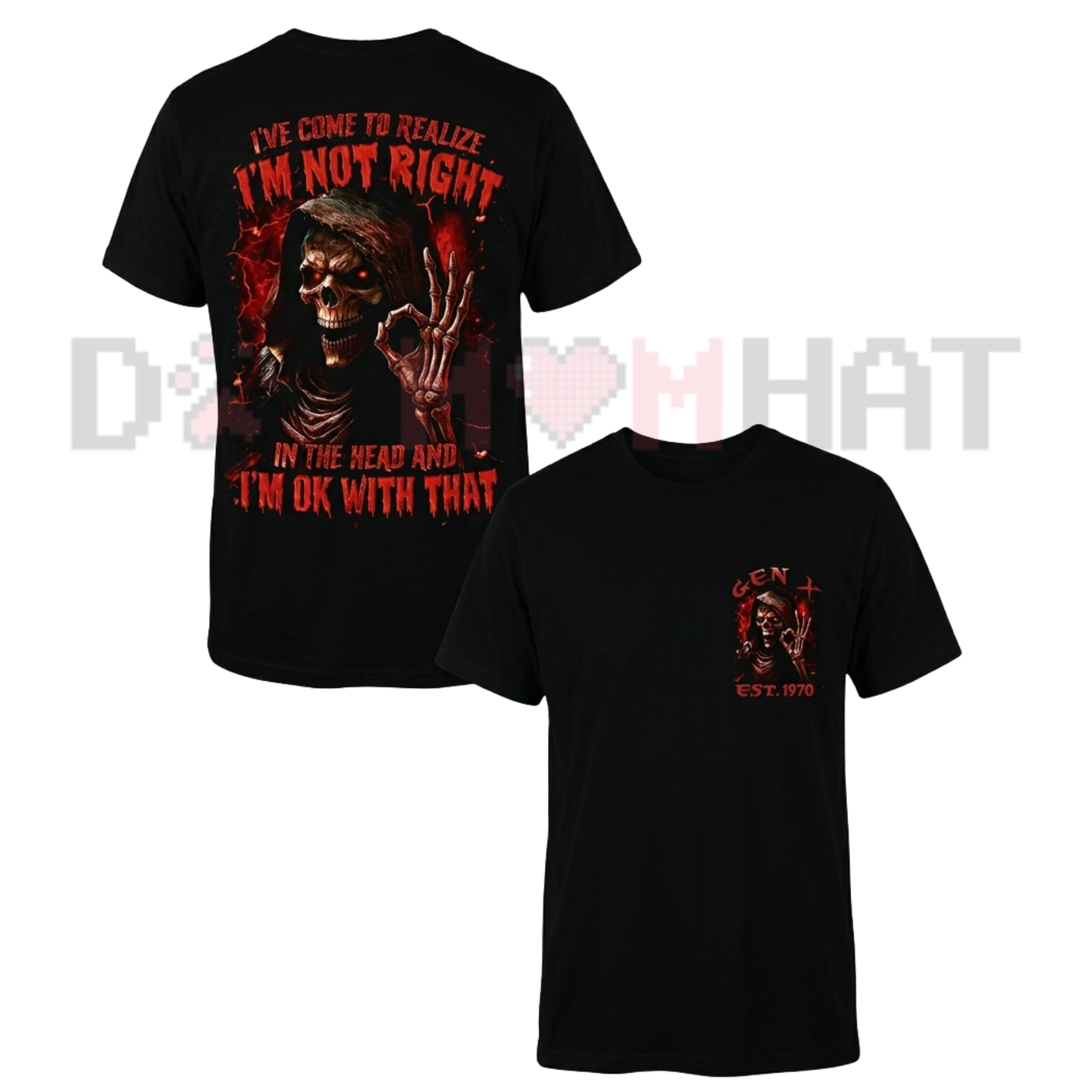 Chaosmoda Generation X Skull Graphic Tee