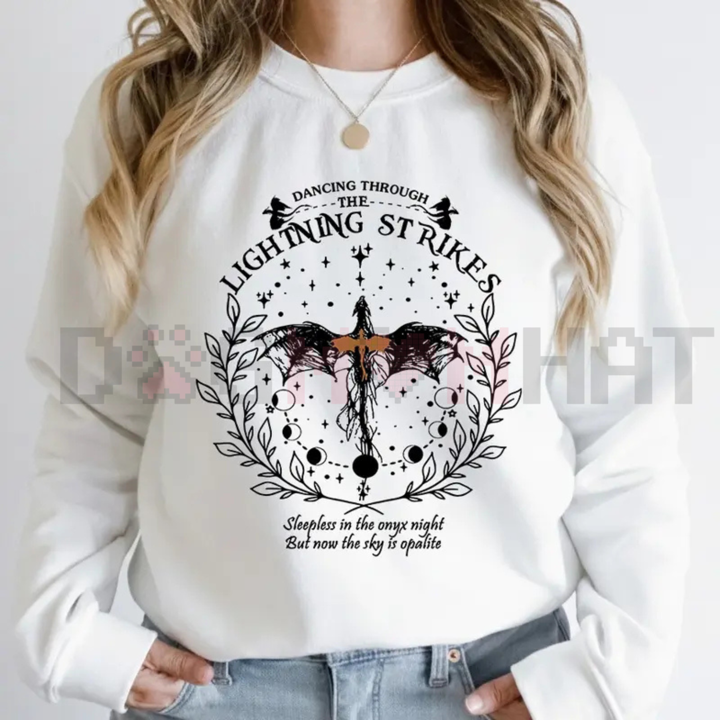 Onyx Storm sweatshirt – "Dancing Through The Lightning Strike" Fourth Wing sweatshirt