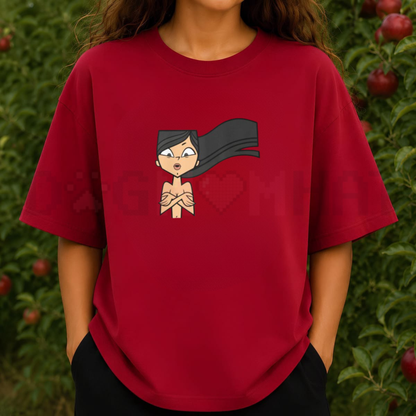 Confetti Vixen Wardrobe Malfunction Tee – Total Drama Island Heather Parody Shirt