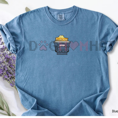 Embroidered Mini Pekka Pancake Shirt – Comfort Colors, Funny Gaming Tee