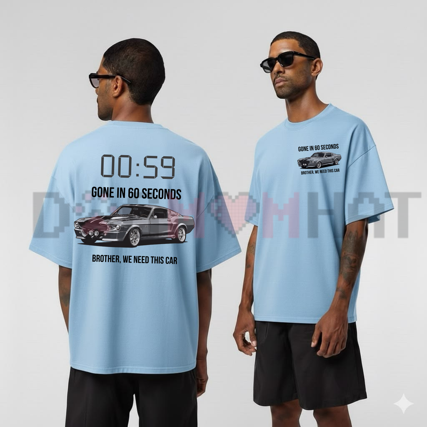 Eleanor High-Octane Heist Graphic Tee - Gone in 60 Seconds Alternative Movie Poster Pure Cotton Shirt