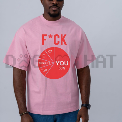 Data Driven Sarcasm Pie Chart Tee - Funny Analytical Diagram Pure Cotton Unisex Casual T-Shirt