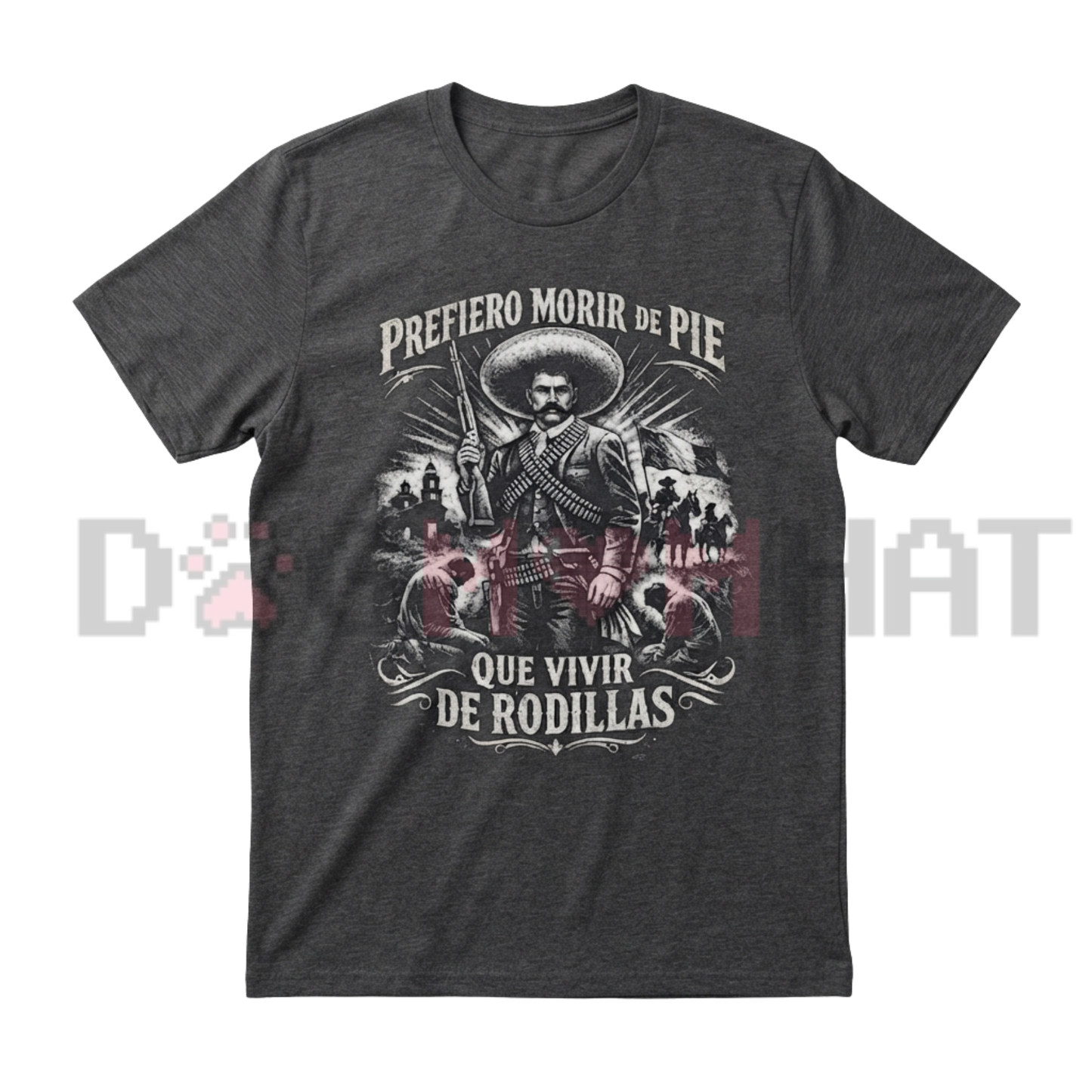 Emiliano Zapata Graphic Tee - Oversized Mexican Revolution Top
