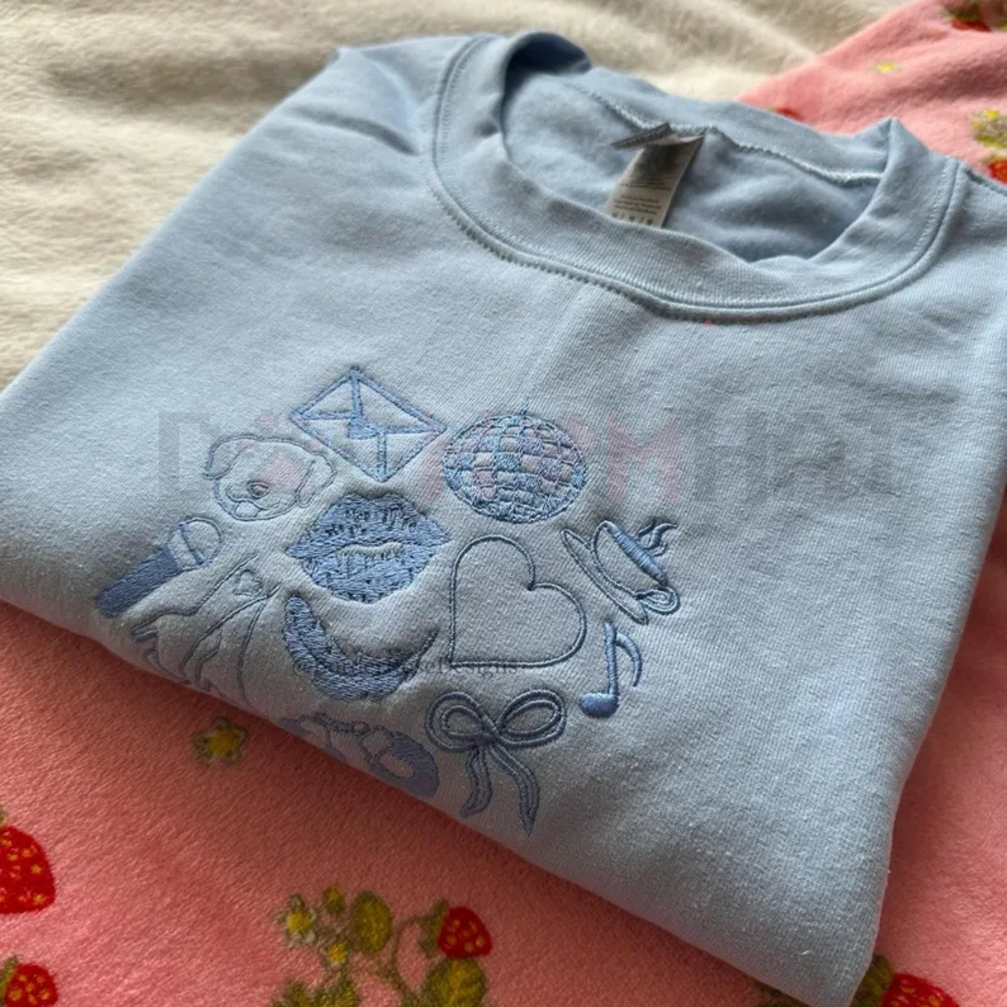 Sabrina Carpenter Inspired Embroidered Sweatshirt – "Nonsense" Pop Star Crewneck Fan Apparel