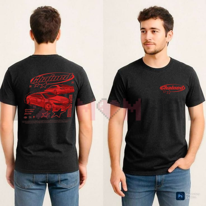 Restrained Anchor Streetwear Tee – Cyberpunk Chained Artwork Shirt