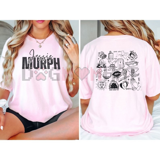 2 Sides Music Song T-Shirt – Music Lover Gift, BFF Trending Outfit - dOGMOMHAT