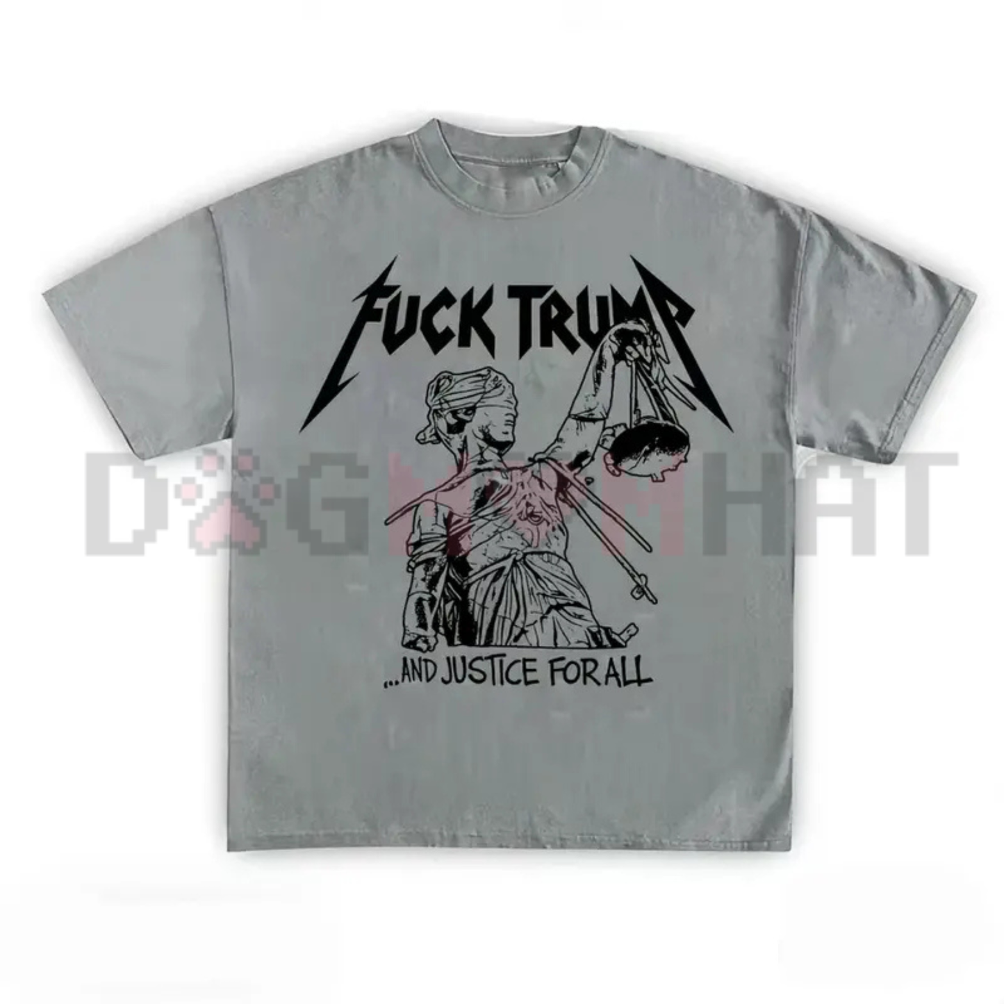 F Trump "Justice For All" Vintage Rock Graphic Tee