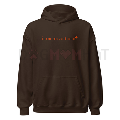 "I Am An Autumn" Embroidered Unisex Hoodie – Stitched in the USA, Cozy Fall Seasonal Fashion, Trendy Comfort Colors Pullover