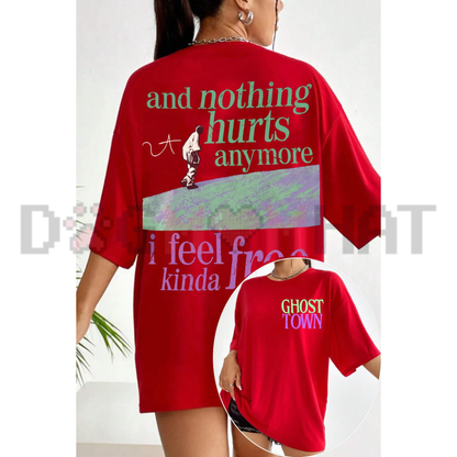I Feel Kinda Free Hip-Hop Lyric Graphic Tee - Ghost Town Rap Music Pure Cotton Unisex Fan T-Shirt