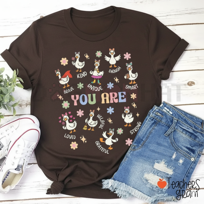 Silly Goose You Are Kind T-Shirt – Motivational Goose Graphic Tee | Positive Encouragement Apparel