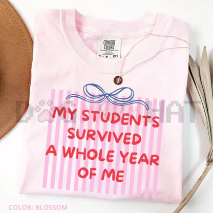 End of Year Teacher T-Shirt – Last Day of School Striped Tee