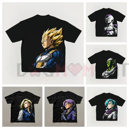 Anime 90s Vintage Graphic Tee - Oversized Streetwear Mens T-Shirt