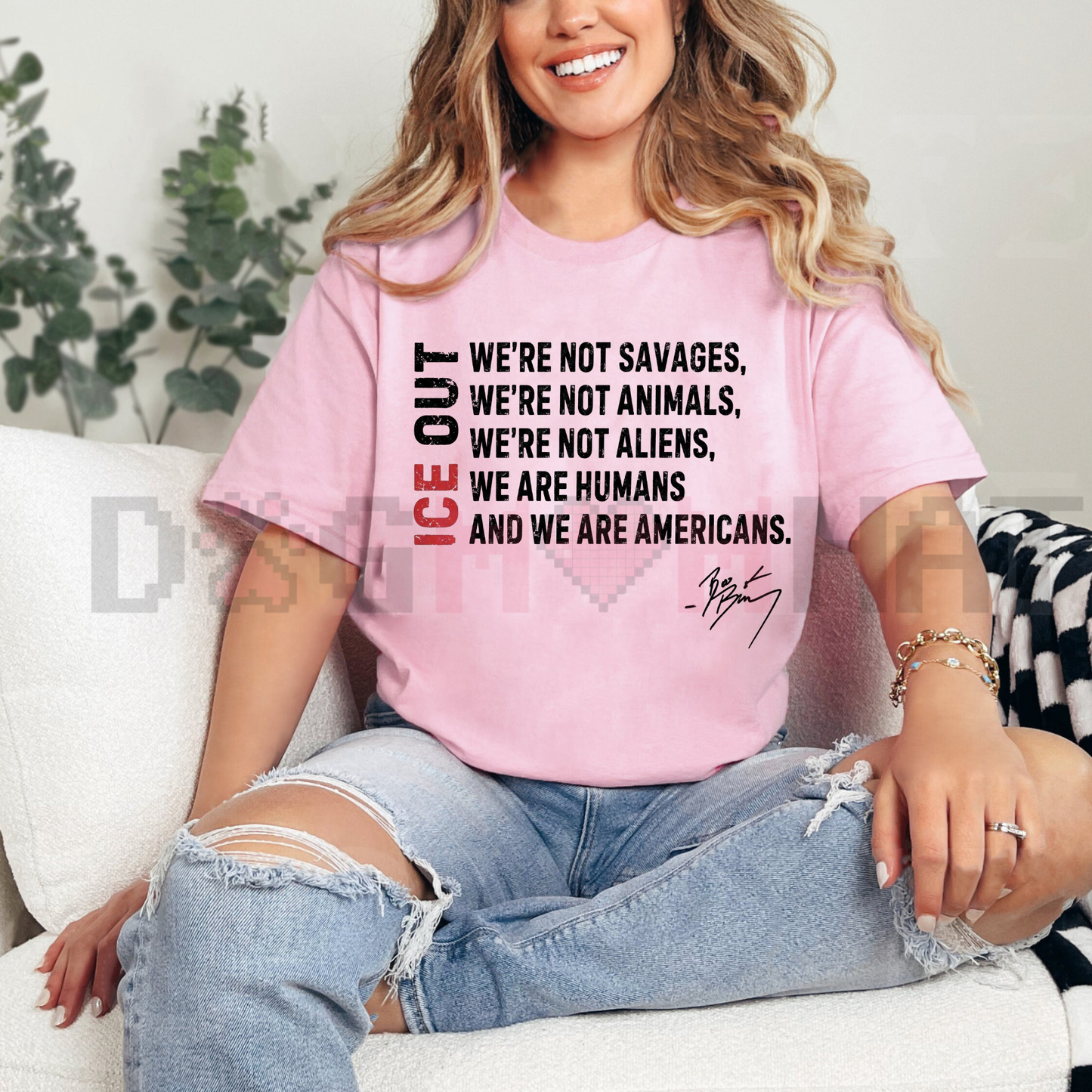 Retro "I.C.E. Out" Political Activist Tee