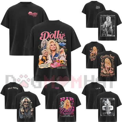 Vintage 80s Dolly Parton Graphic T-Shirt - Retro Country Music Tour & Streetwear Tee