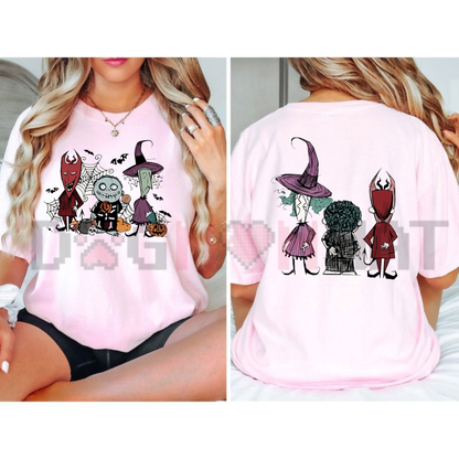 Spooky Trio Halloween Graphic T-Shirt