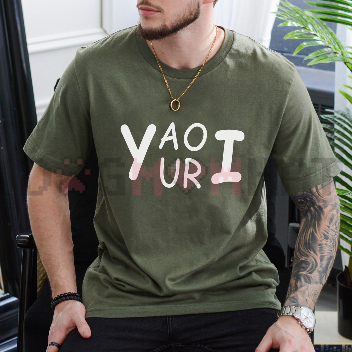 Subculture Script Statement Tee – Yaoi Yuri Bold Handwritten Back Print Shirt
