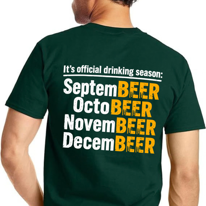 Parke Horizon Tee – "Drinking Season" Funny Craft Beer Graphic T-Shirt