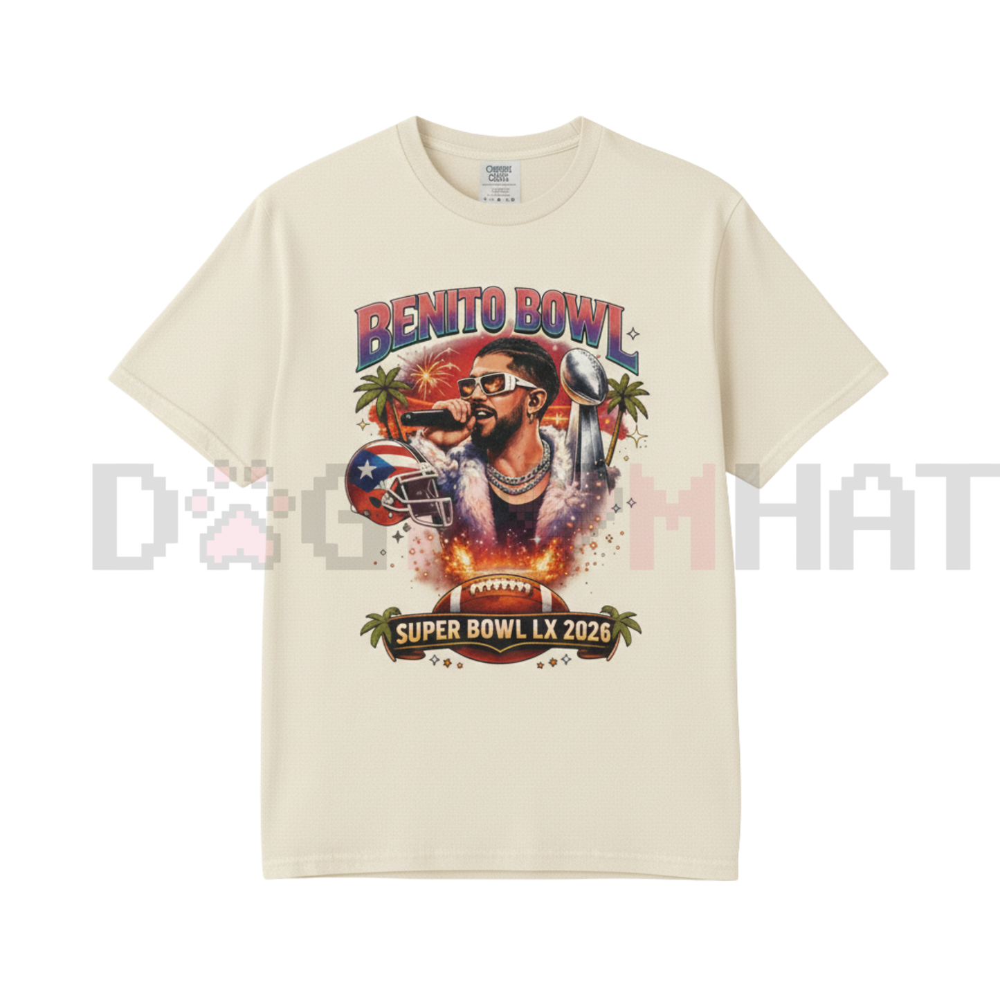 Benito Bowl "Half Time" Tee – Vintage Sporty Bad Bunn Shirt