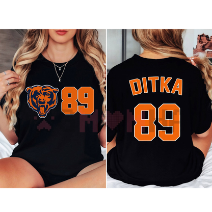Chicago Football Legend #89 Retro Gridiron Fan T-Shirt