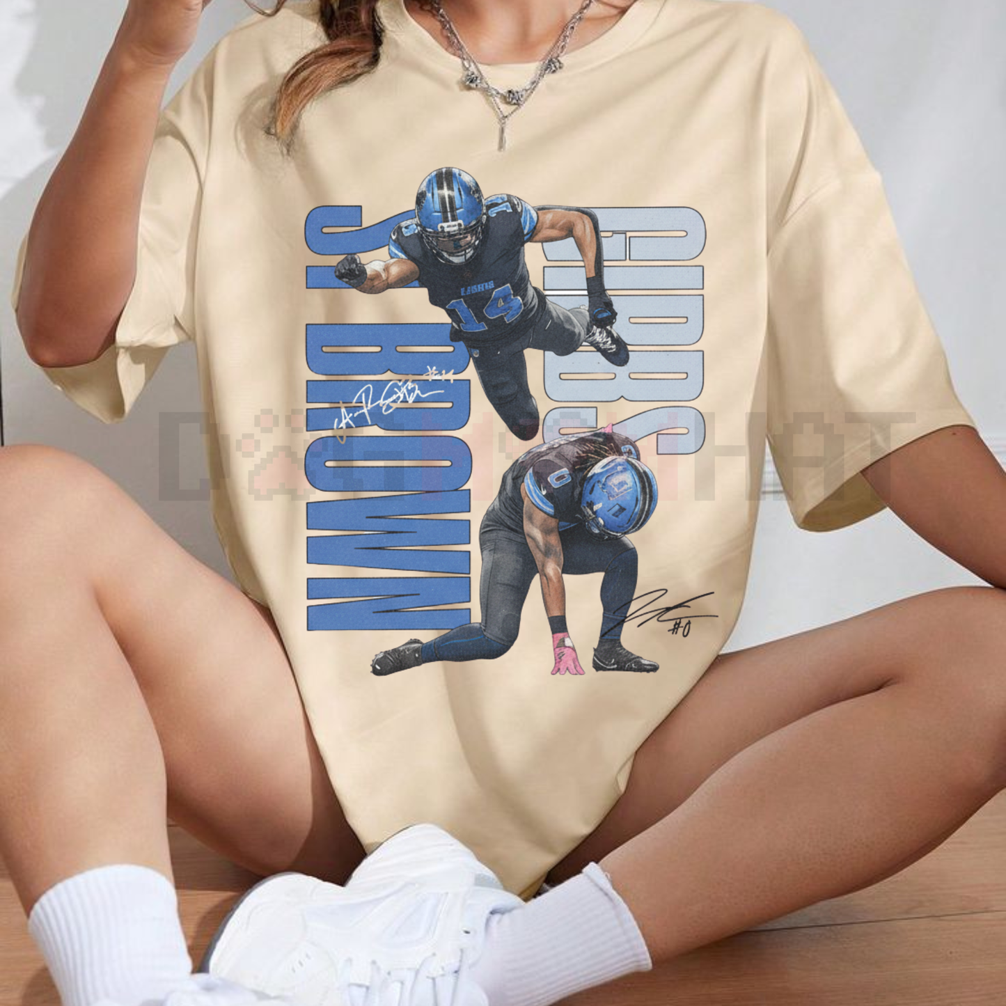 Amon-Ra & Gibbs 'One Pride' T-Shirt – Detroit Football Dynamic Duo Tee