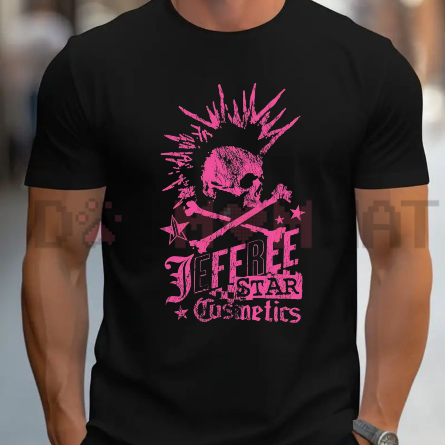 Neon Mohawk Punk Revival Graphic Tee - Vans Warped Tour Nostalgia Pure Cotton Unisex Streetwear Shirt