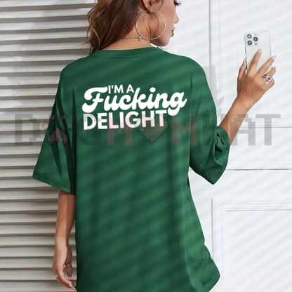 Unfiltered Joy Outburst Tee – Sarcastic Sweary Humor Graphic Shirt
