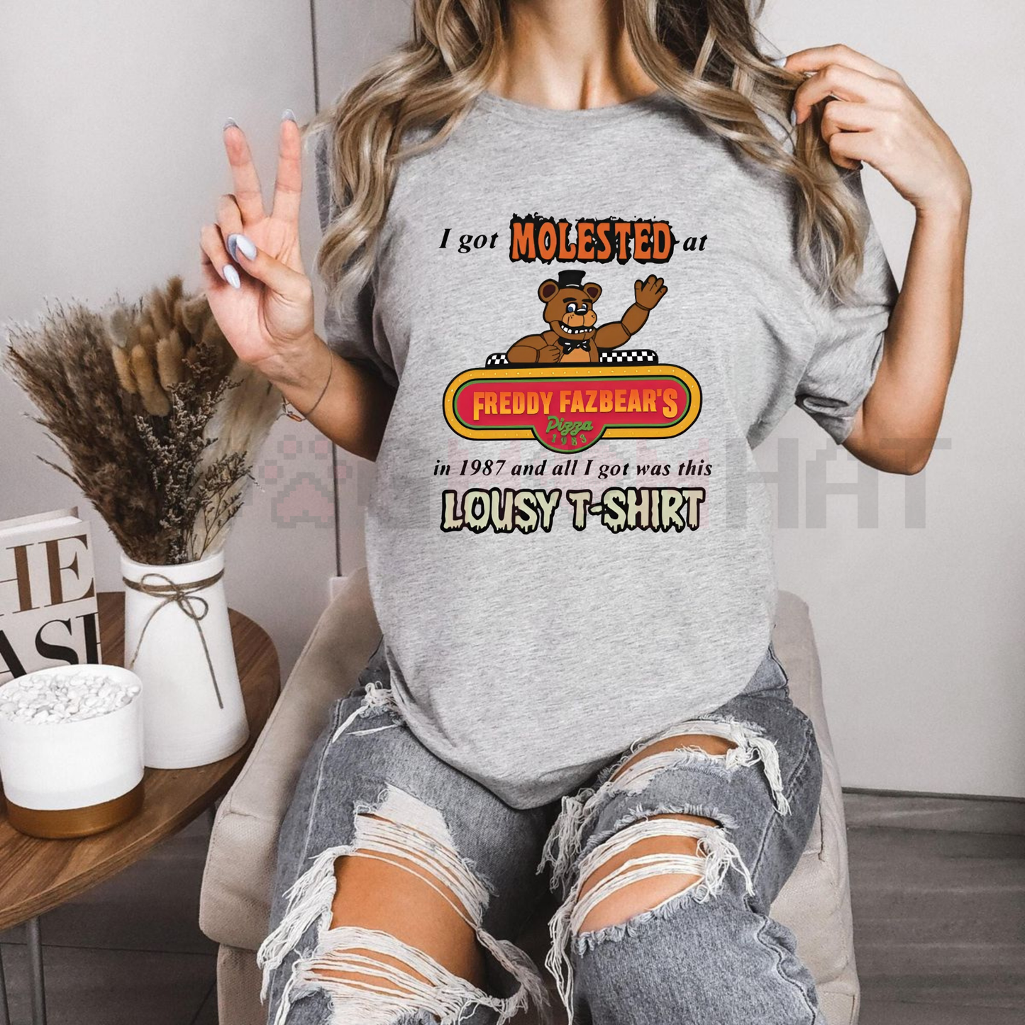 Unapologetic 'Fazbear's' Dark Slogan Tee – Unisex Edgy Horror Gaming Meme Apparel