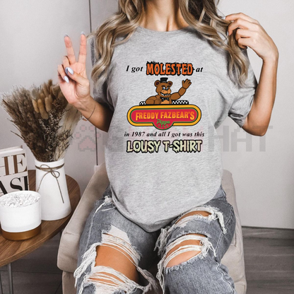 Unapologetic 'Fazbear's' Dark Slogan Tee – Unisex Edgy Horror Gaming Meme Apparel