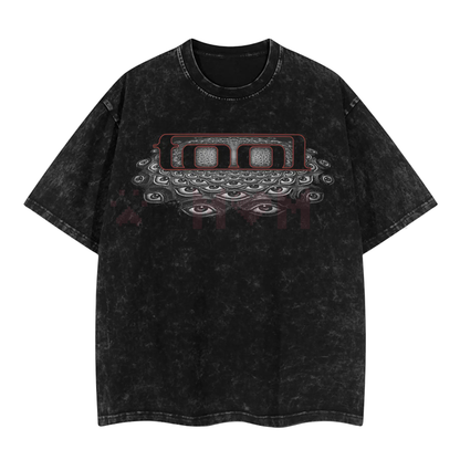 Tool Band 'Convex Spectre' Retro Unisex Acid Washed T-Shirt – Vintage Rock Band Graphic Tee