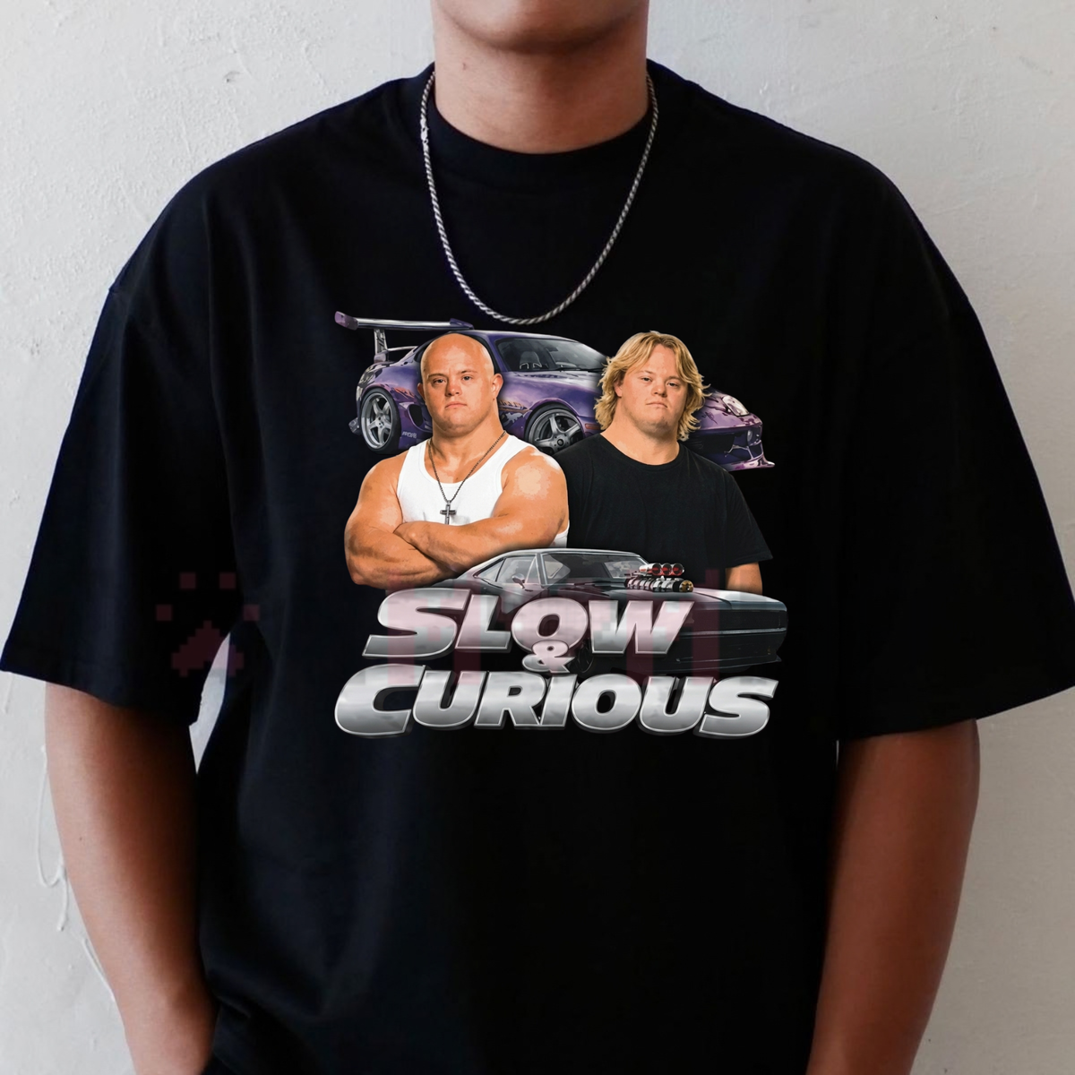 Parke Horizon Tee – Vintage "Slow & Curious" Modified Sports Car Parody Graphic T-Shirt