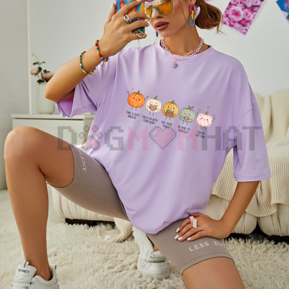 Mental Health Affirmations Pumpkin T-Shirt - Fall Self-Care & Counselor Tee