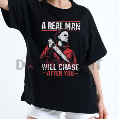 Men's Scary Halloween Shirt – Horror Movie Tee, Serial Killer T-shirt