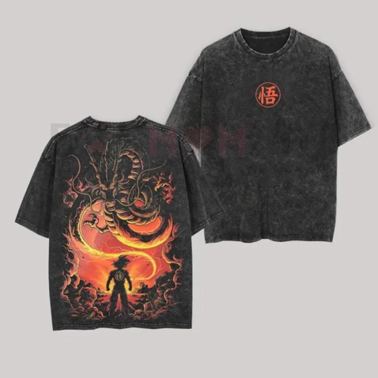 Namek Dragon Summoner T-Shirt – Vintage Washed Oversize Anime Tee