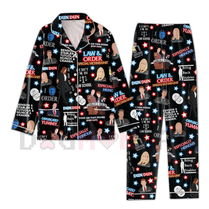 Law & Order Pajamas Set – Movie Christmas Sleepwear for Women, Comfortable Loungewear