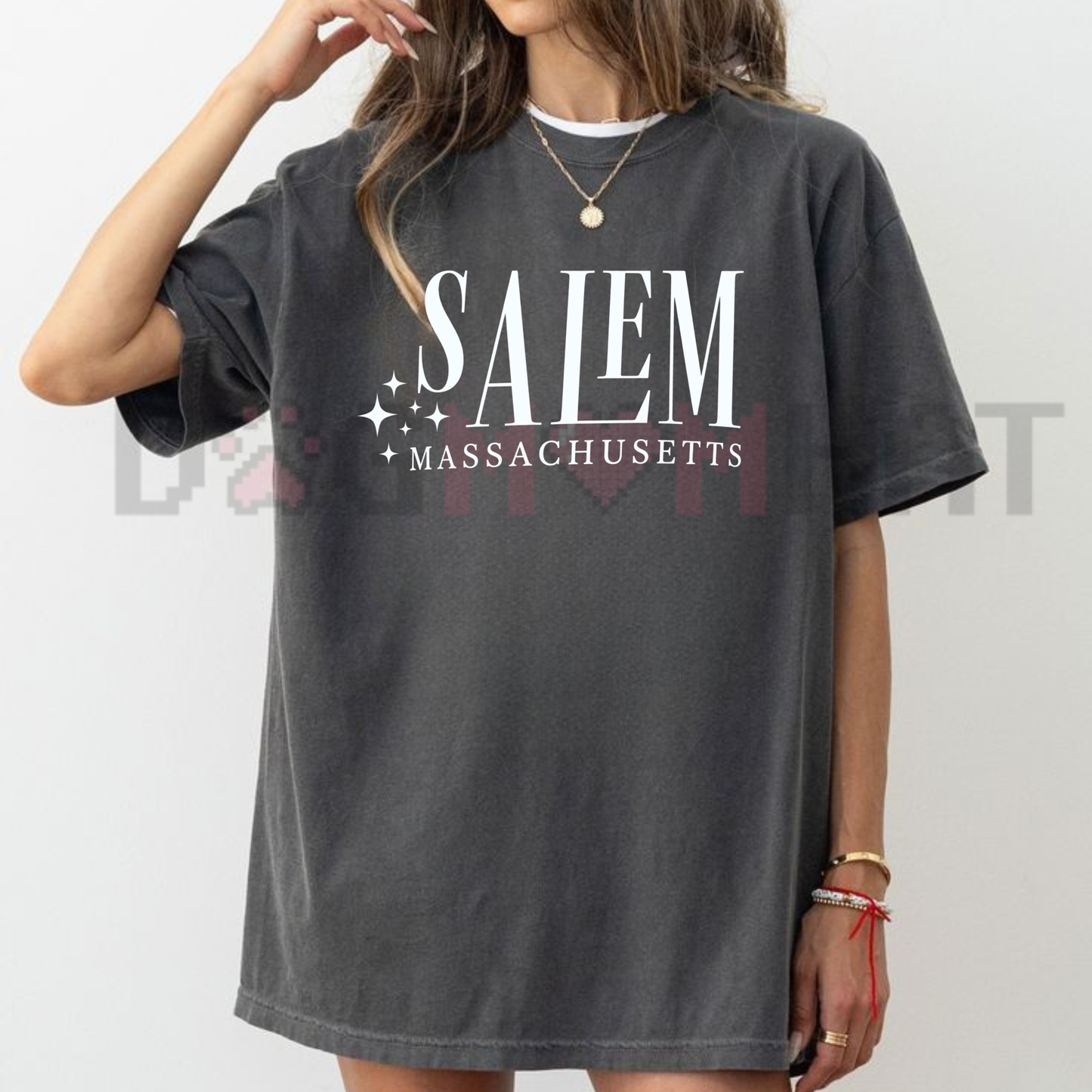 Vintage 1692 Salem Witchcraft Graphic Tee - Retro Celestial Gothic Spooky Top