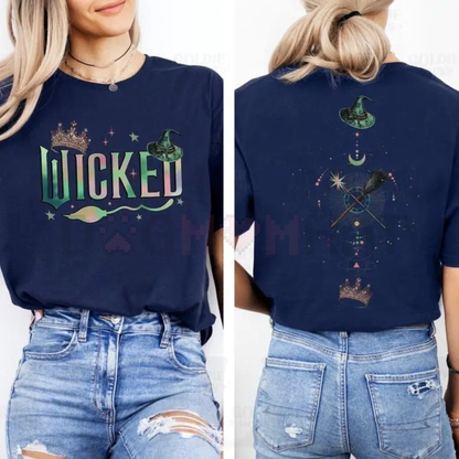 "Defy Gravity" Wicked Musical 2-Side Shirt – Elphaba Glinda Graphic Tee