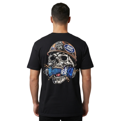 High Vis Reflective Blue Collar American Tradesman Graphic T-Shirt