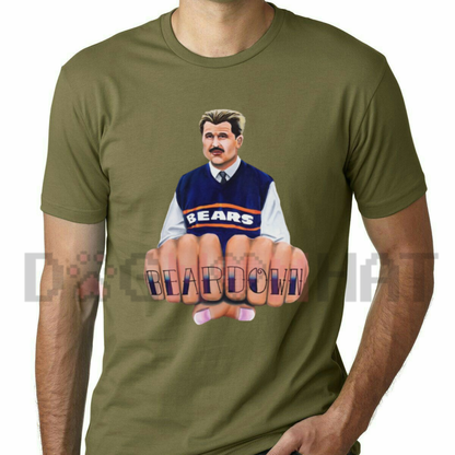 Chicago Football Gridiron Bear Down Vintage Graphic T-Shirt