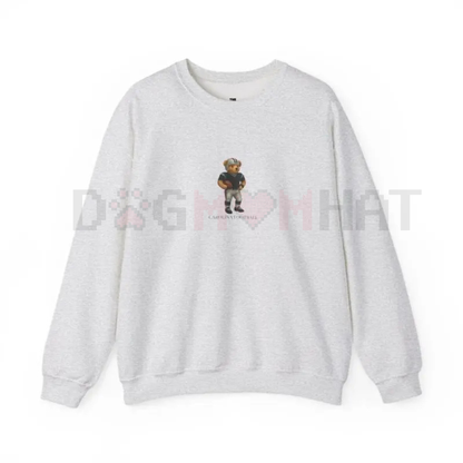 Unisex Vintage Football Teddy Bear Crewneck Sweatshirt