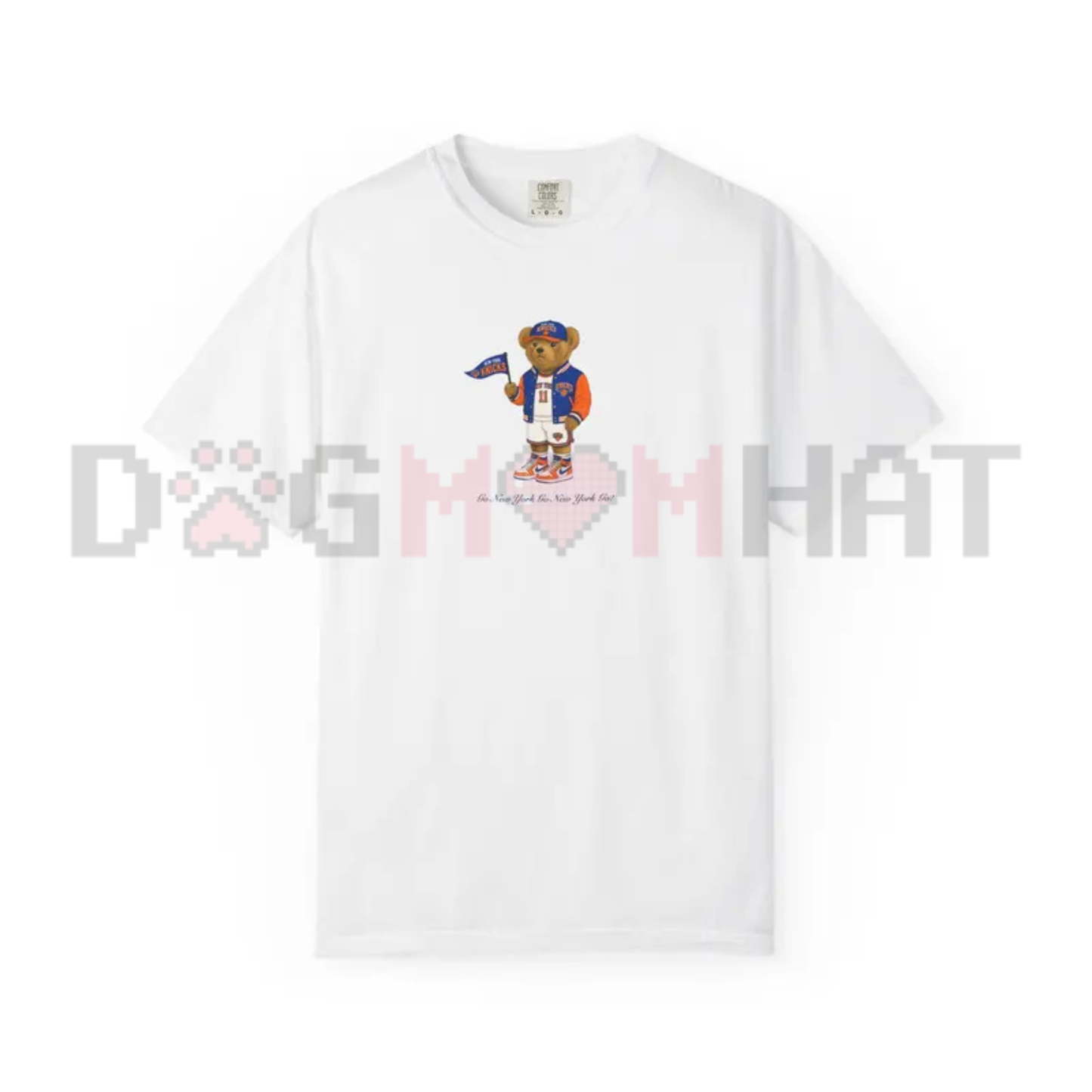 NYC Basketball Teddy Retro Graphic Tee