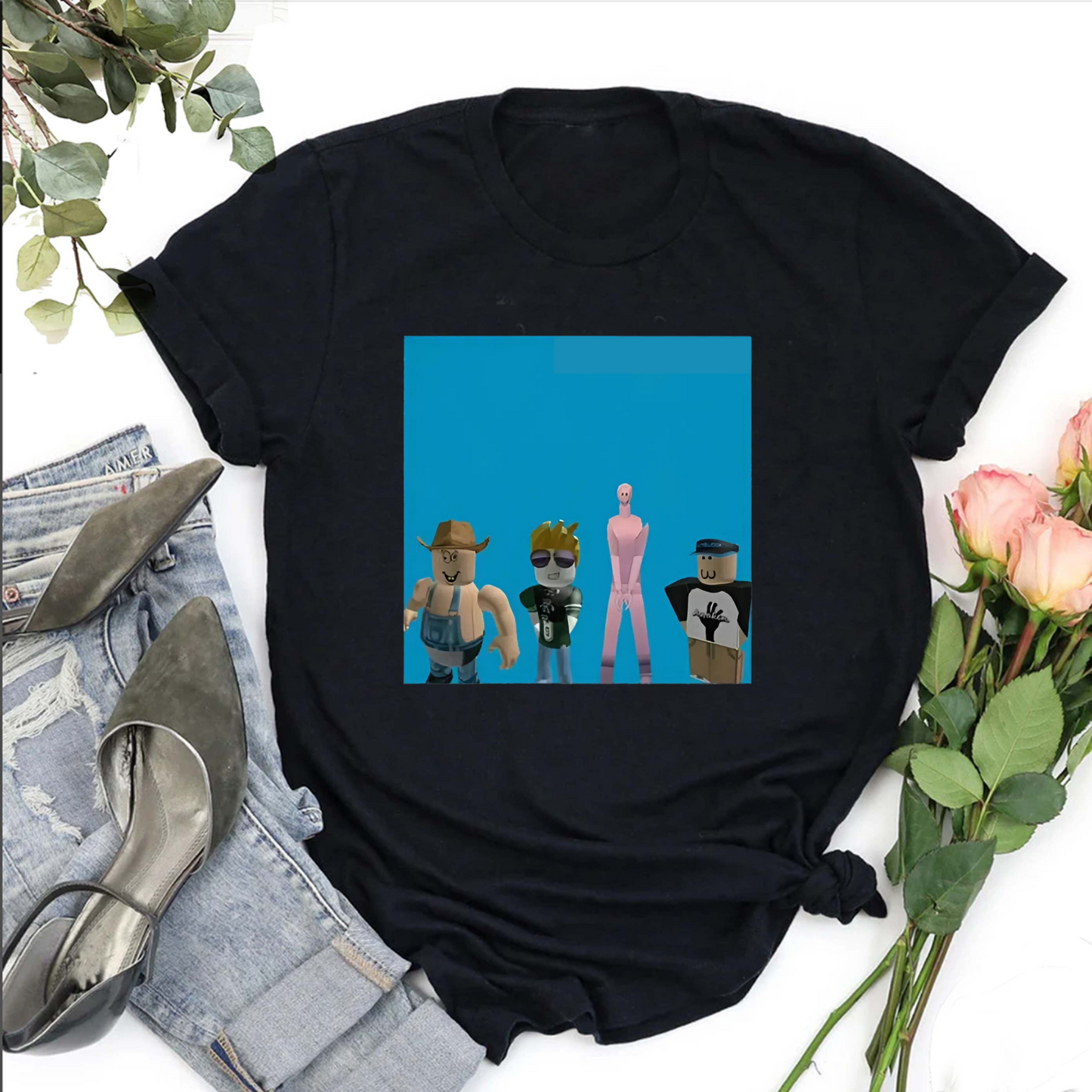 Funny Roblox T-Shirt – Fashion Cotton, Full Colors & Sizes, Unisex Gaming Graphic Tee